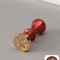 Печать для сургуча с пластиковой ручкой &laquo;Буква J на вензеле&raquo;, 2.5&times;2.5&times;6.3 см