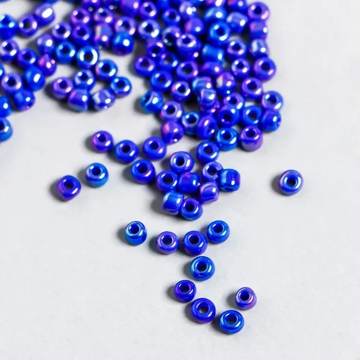 Бисер  Бисер "Zlatka" 08/0, 3 мм, 10 г 0408 т.синий