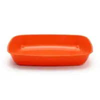 Лоток для кошек, 33.5&times;25&times;6 см, округлый, без сетки, пластик