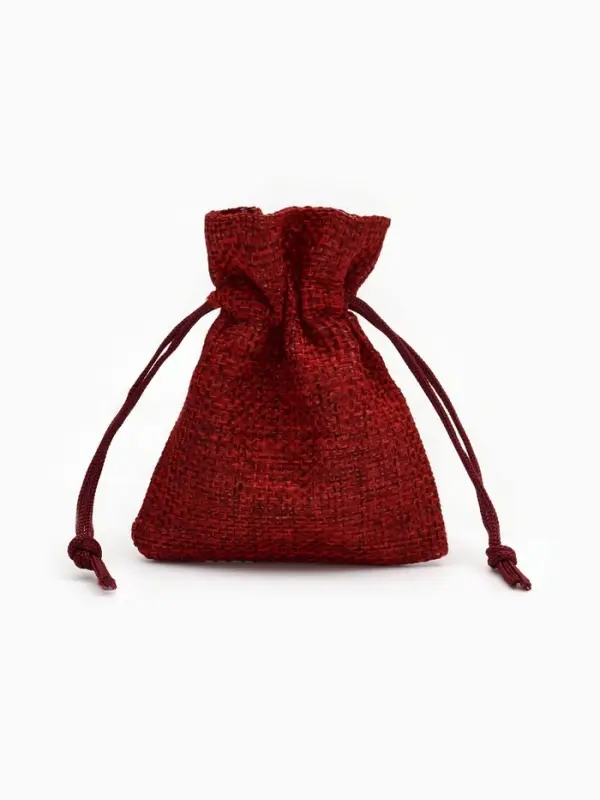 Мешочек подарочный «Льняной» 7×9, бордовый Мешочек подарочный «Льняной» 7×9, бордовый