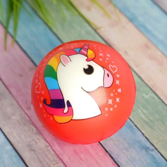 Мяч детский мягкий «Единорог», 6.3 см, МИКС Мяч детский мягкий «Единорог», 6.3 см, МИКС