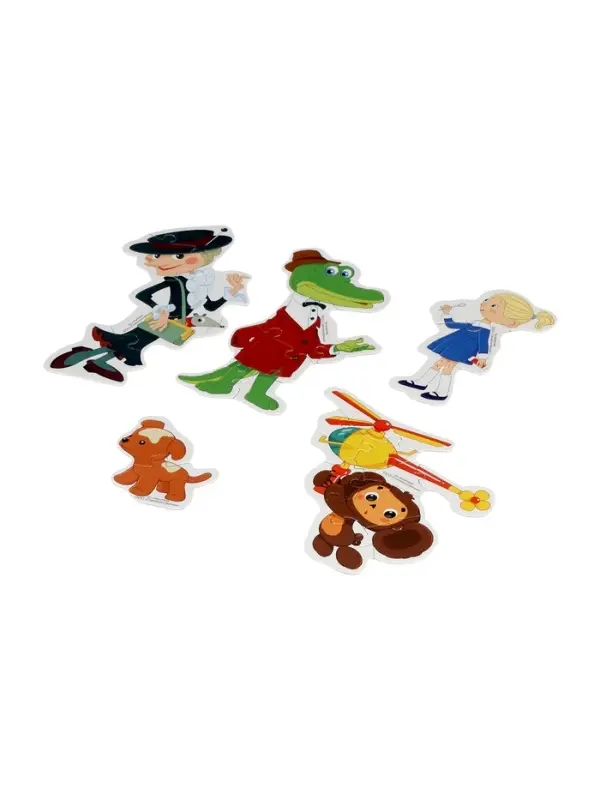 Игра-головоломка с фигурными деталями «Чебурашка. Золотая коллекция»