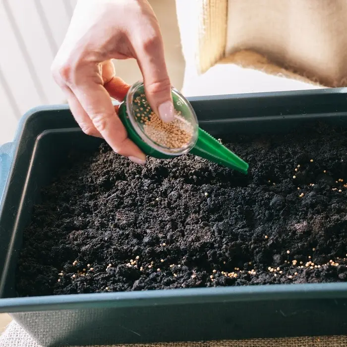 Сеялка для семян, ручная, для точечной посадки, длина 12 см, пластик