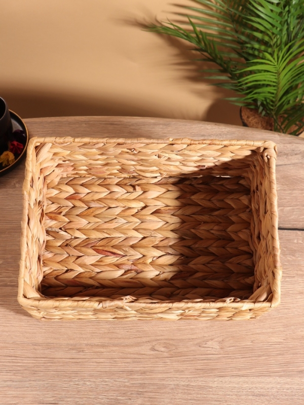 Корзина плетеная 31x21x14 см, водный гиацинт