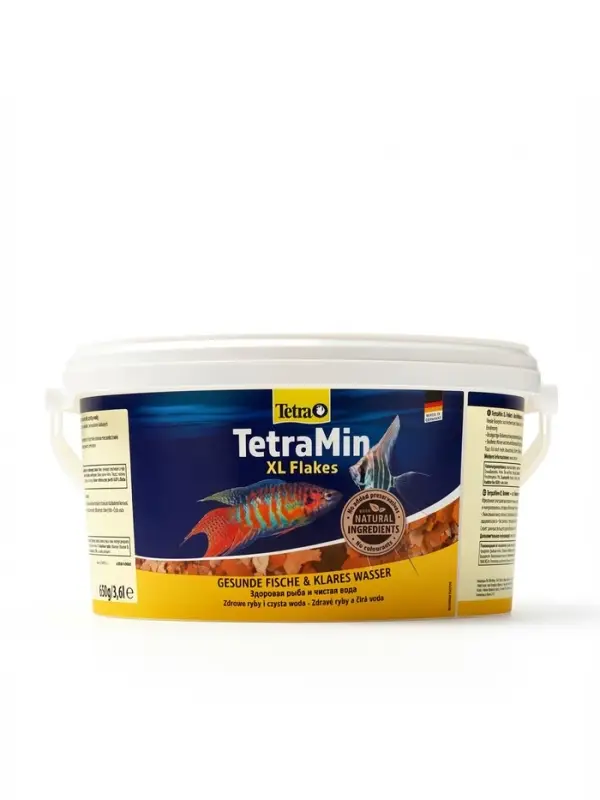 Корм TetraMin XL для рыб, 3.6 л., 650 г, крупные хлопья, ведро