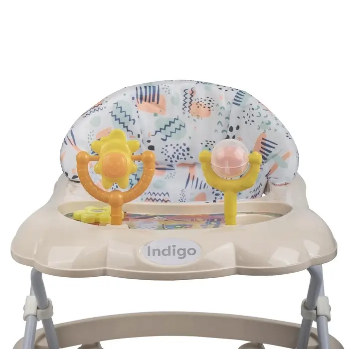 Ходунки «Верный друг», 7 колес, муз. игрушки, бежевый