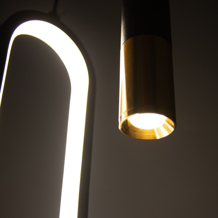 Светильник "Овал" LED 21Вт 4000К черный 14х3х41,5см BayerLux