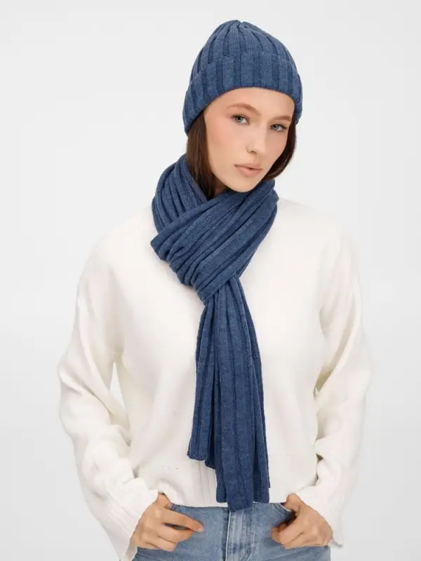 Шарф Metelitsa, синий меланж (джинс) Шарф Metelitsa, синий меланж (джинс)