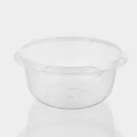 Миска с мерным делением, 4 л, пластик, прозрачная