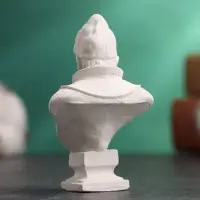 Бюст &laquo;Царь Иван Грозный&raquo;, фигурка гипс, белый, 4&times;2.5&times;6.5 см