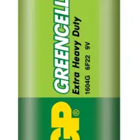 Батарейка GP GreenCell Крона 6F22 Shrink 1 Heavy Duty 9V (1/10/500)