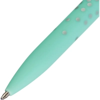 Ручка шариковая автомат. Attache Romance масл Soft touch,зел корп,син