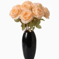 Цветы искусственные &laquo;Роза шёлк&raquo;, d=10 см, h=45 см, кремовые