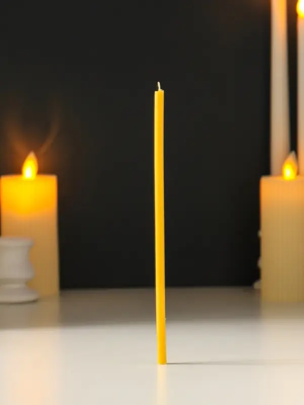 Свечи церковные медовые №80, упаковка 1 кг, парафин, медовое масло