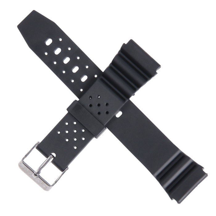 Ремешок для часов, 20 мм, силикон, l-22.5 см, черный Ремешок для часов, 20 мм, силикон, l-22.5 см, черный