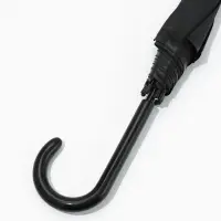 Зонт - трость полуавтоматический &laquo;Однотонный&raquo;, 8 спиц, R=52/58 см, D=104 см, чёрный