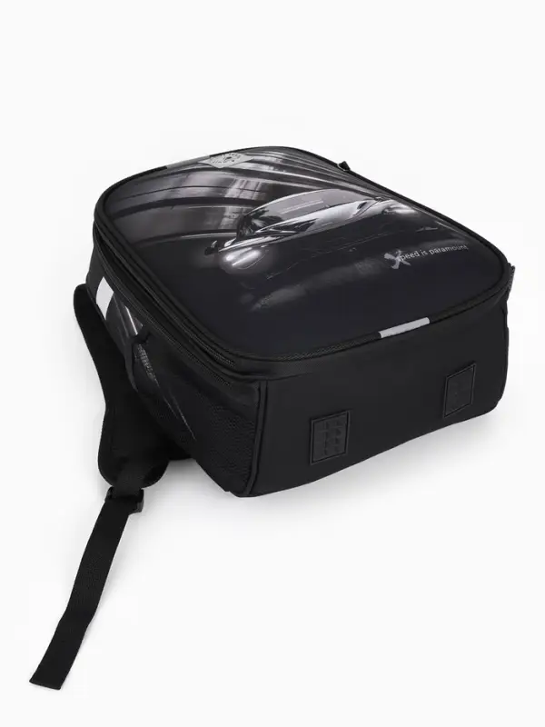 Рюкзак школьный для девочки &laquo;Скорость&raquo;, Stavia, эргономичная спинка, 30&times;16&times;38 см, чёрный