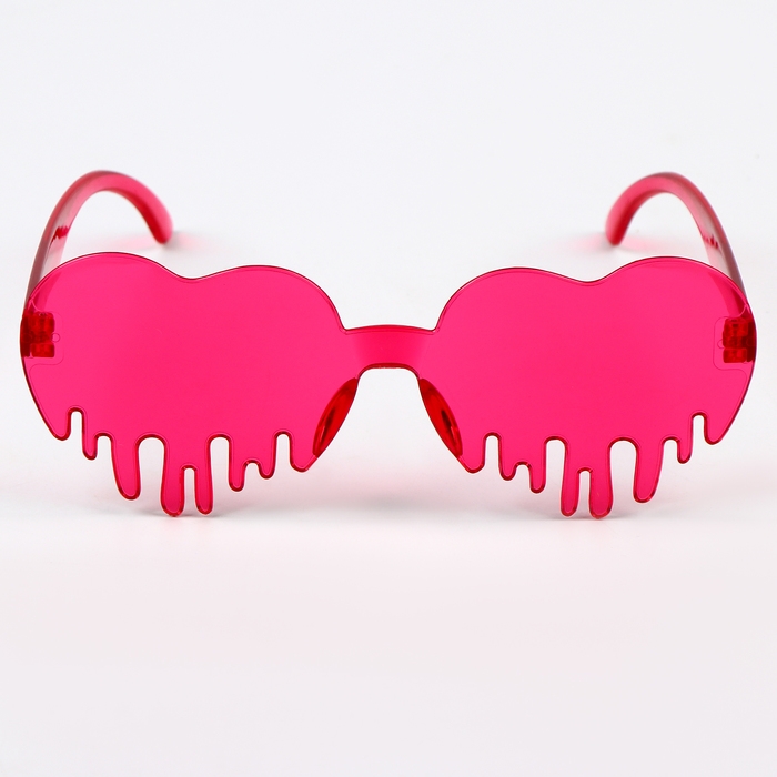 Карнавальные очки «Сердце», цвета МИКС