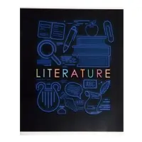 Предметная тетрадь по литературе Calligrata &laquo;СуперНеон&raquo;, 48 листов, в линейку, со справочным материалом, обложка из мелованного картона