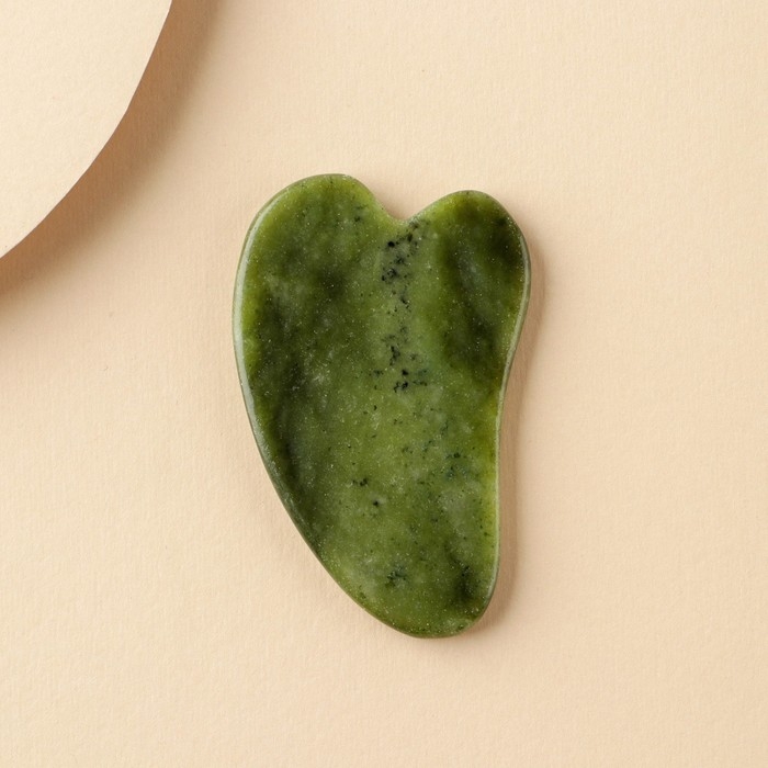 Набор массажеров Гуаша для лица «Будь счастлива», кальцит, серпентин Набор массажеров Гуаша для лица «Будь счастлива», кальцит, серпентин