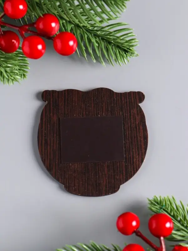 Магнит новогодний подкова "Семейного тепла" 7х7 см