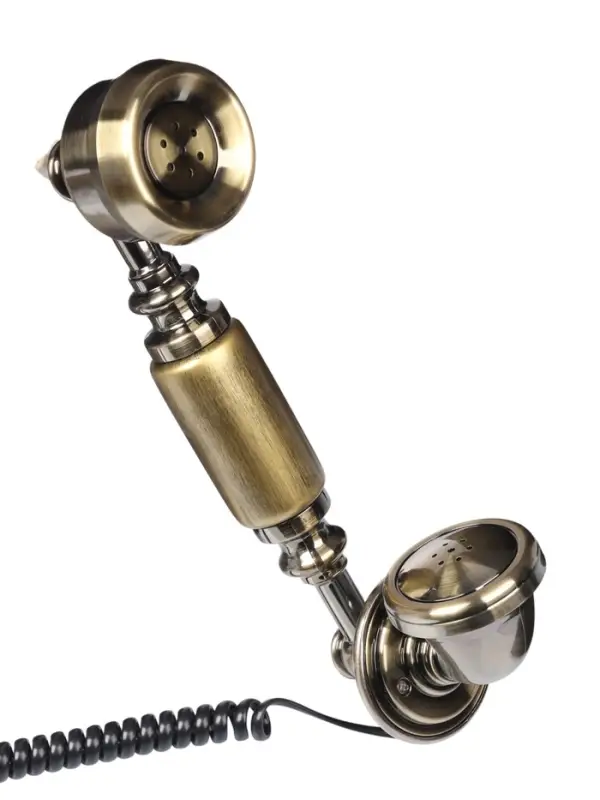 Ретро-телефон &laquo;Амес&raquo;, громкая связь, 18&times;24&times;25 см, позолота