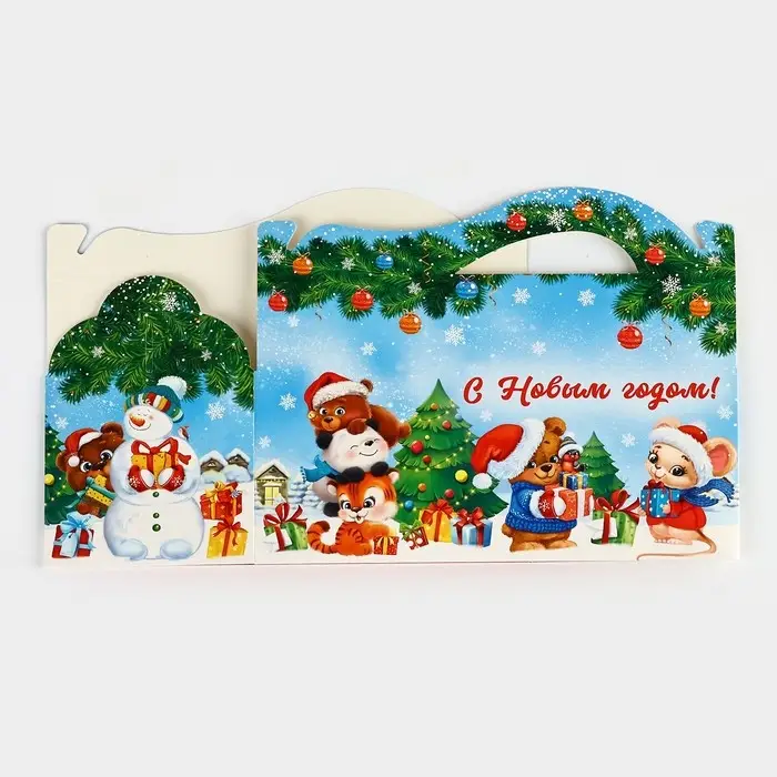 Коробка подарочная новогодняя складная «Детская», 23 х 10 х 10 см Коробка подарочная новогодняя складная «Детская», 23 х 10 х 10 см