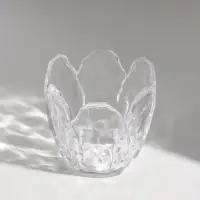 Подсвечник на 1 свечу &laquo;Бутон&raquo;, стекло, прозрачный, d=5 см, 9.5&times;9.5&times;8.5 см
