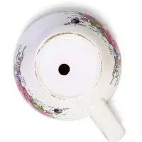 Горшок для цветов &laquo;Эмма&raquo;, 1.3 л, 19&times;15&times;10 см, керамический, с поддоном, белый, розовый, Greengo