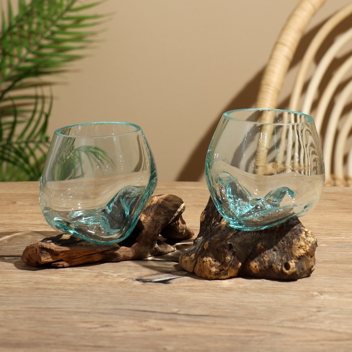 Вазон на коряге  Вазон на коряге "Очарование" 12х10х10 см