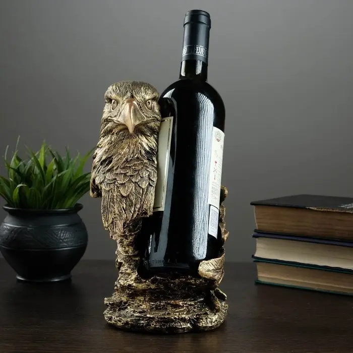 Подставка для бутылки &laquo;Орел&raquo;, под бронзу, 15&times;14&times;25 см