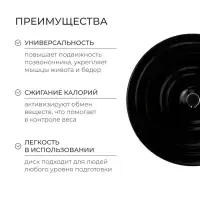 Диск здоровья, металлический, d=28 см, двухцветный