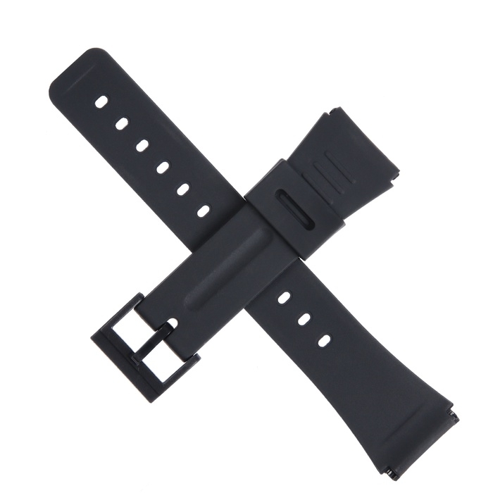Ремешок для часов 22 мм, силикон, l-22 см, черный Ремешок для часов 22 мм, силикон, l-22 см, черный