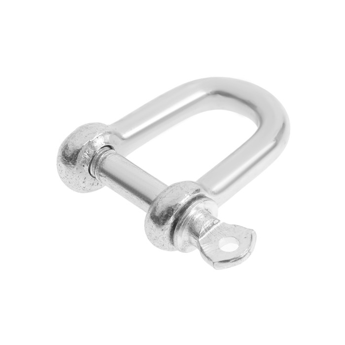 Скоба такелажная, тип прямой, 6 мм, цинк, 100 шт Скоба такелажная, тип прямой, 6 мм, цинк, 100 шт