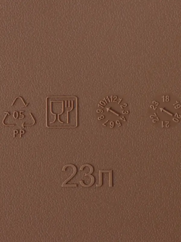 Корзина для хранения &laquo;Ротанг&raquo;, 23 л, 45&times;30&times;26.5 см, с крышкой, коричневая