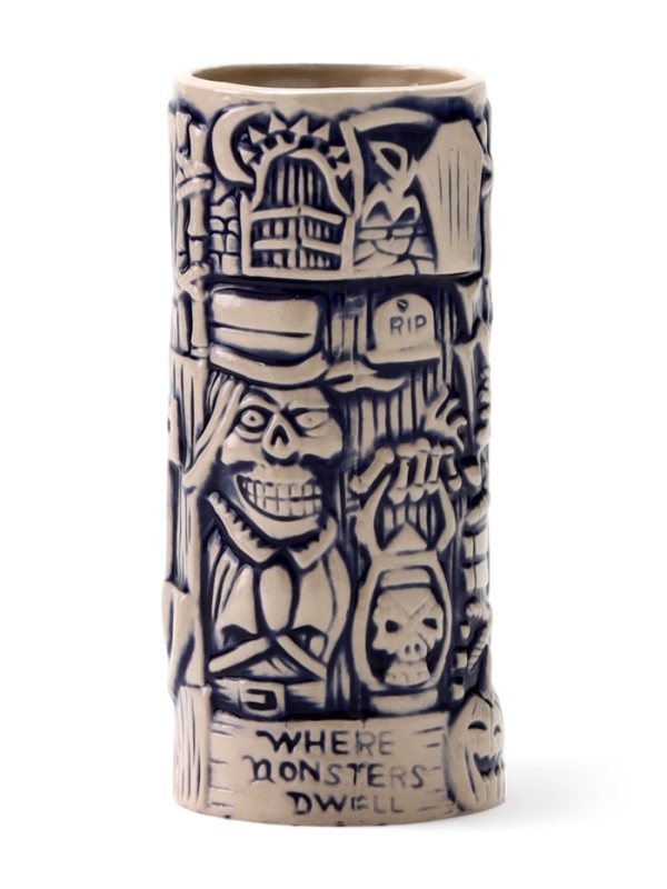 Стакан для коктейлей "Тики", череп, керамика