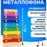 Игрушка музыкальная Металлофон, 8 тонов