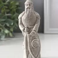 Фигура славянский бог «Перун», 13×5×4.5 см, серая