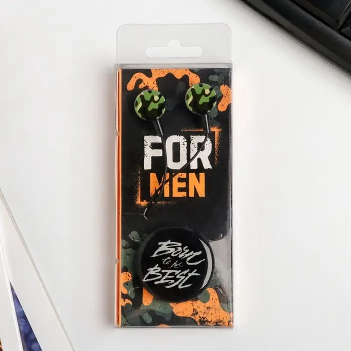 Подарочный набор: наушники вакуумные и попсокет «For men», 13,5 х 6 см модель VBT 1,19 Подарочный набор: наушники вакуумные и попсокет «For men», 13,5 х 6 см модель VBT 1,19