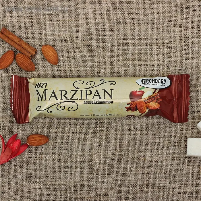 Батончик марципановый Grondard &laquo;Яблоко и корица&raquo;, 50 г