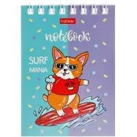 Блокнот 40л А6 клетка Hatber "Забавные корги", на гребне, обл мел карт Блокнот 40л А6 клетка Hatber "Забавные корги", на гребне, обл мел карт