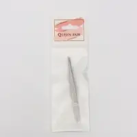 Пинцет для бровей профессиональный, скошенный, узкий, диагональный, 9 см