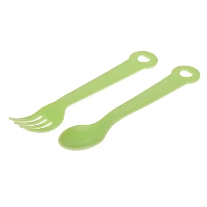 Детская посуда в наборе, 4 предмета: миска, ложка, вилка, поильник с твёрдым носиком 200 мл, цвета МИКС