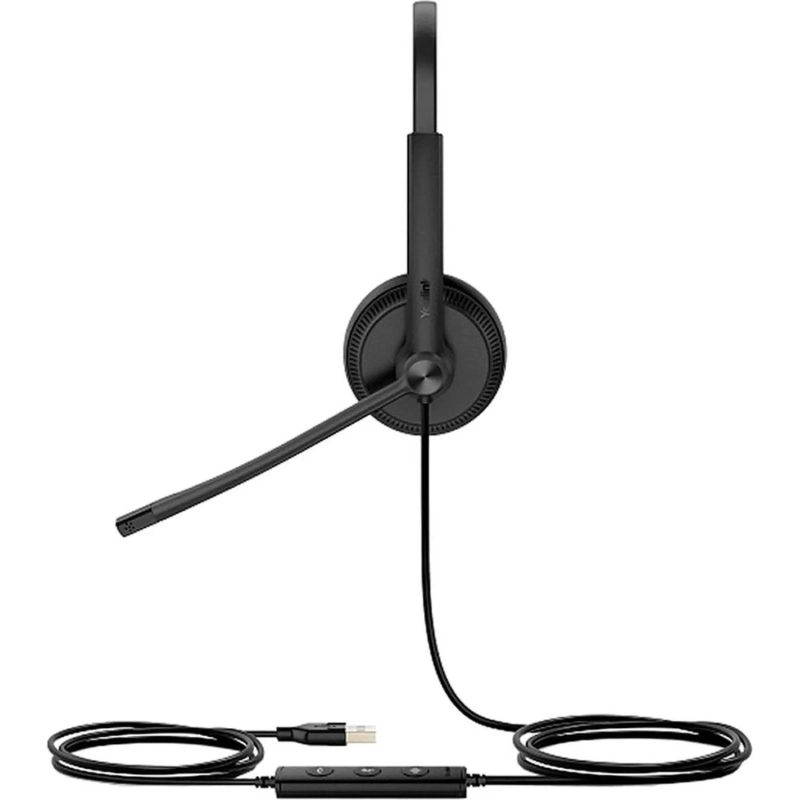 Гарнитура головная Yealink UH34 Dual UC Дуо, Проводная, HD звук, USB, шт