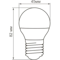 Лампа светодиодная Feron LB-38 Шарик E27 5W 175-265V 4000K(25405)