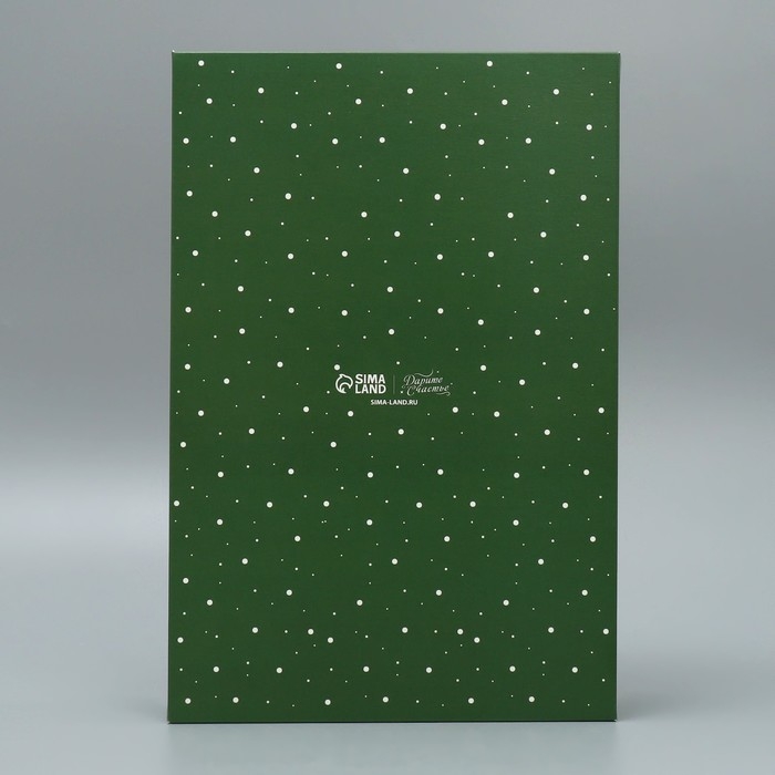 Коробка подарочная с PVC крышкой «Уютного нового года!», ёлочка, 20 х 30 х 8 см, Новый год Коробка подарочная с PVC крышкой «Уютного нового года!», ёлочка, 20 х 30 х 8 см, Новый год