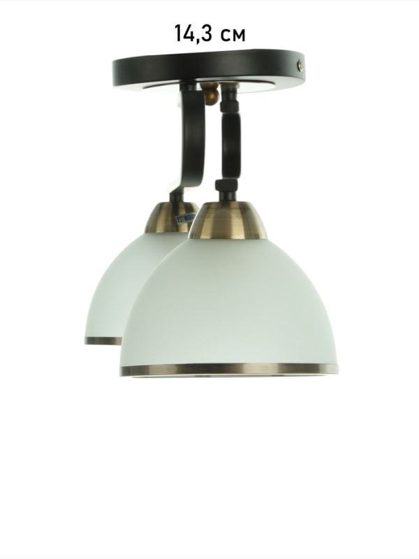 Люстра Люстра "Рендо" 2хЕ27 40Вт черно-бронзовый 44х15х23 см