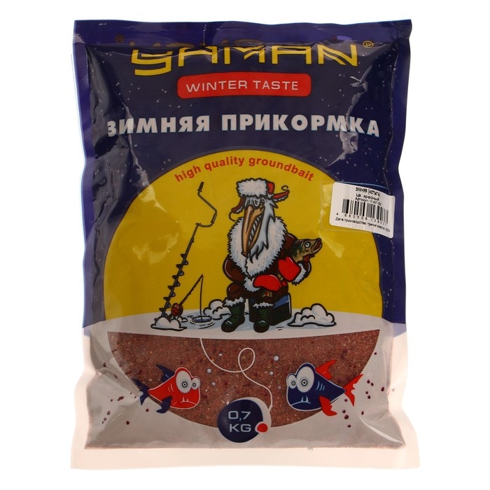Прикормка Yaman Winter Taste зимняя, мотыль, цвет красный, 700 г Прикормка Yaman Winter Taste зимняя, мотыль, цвет красный, 700 г