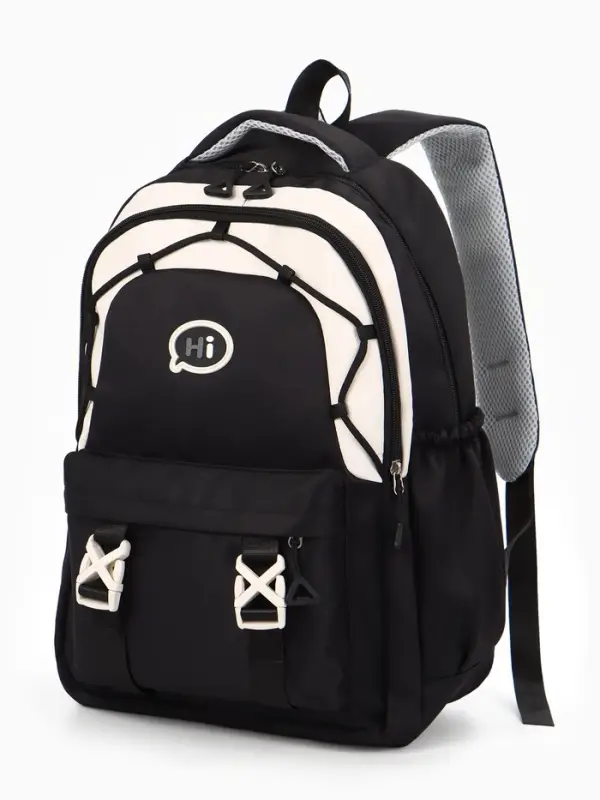 Рюкзак 29*14*44 см 2 отд.3 н/карм. Комби черн/бел