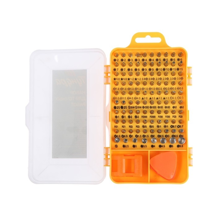 Набор для точных работ ТУНДРА, в кейсе, с адаптерами и магнитайзером, 111 предметов Набор для точных работ ТУНДРА, в кейсе, с адаптерами и магнитайзером, 111 предметов